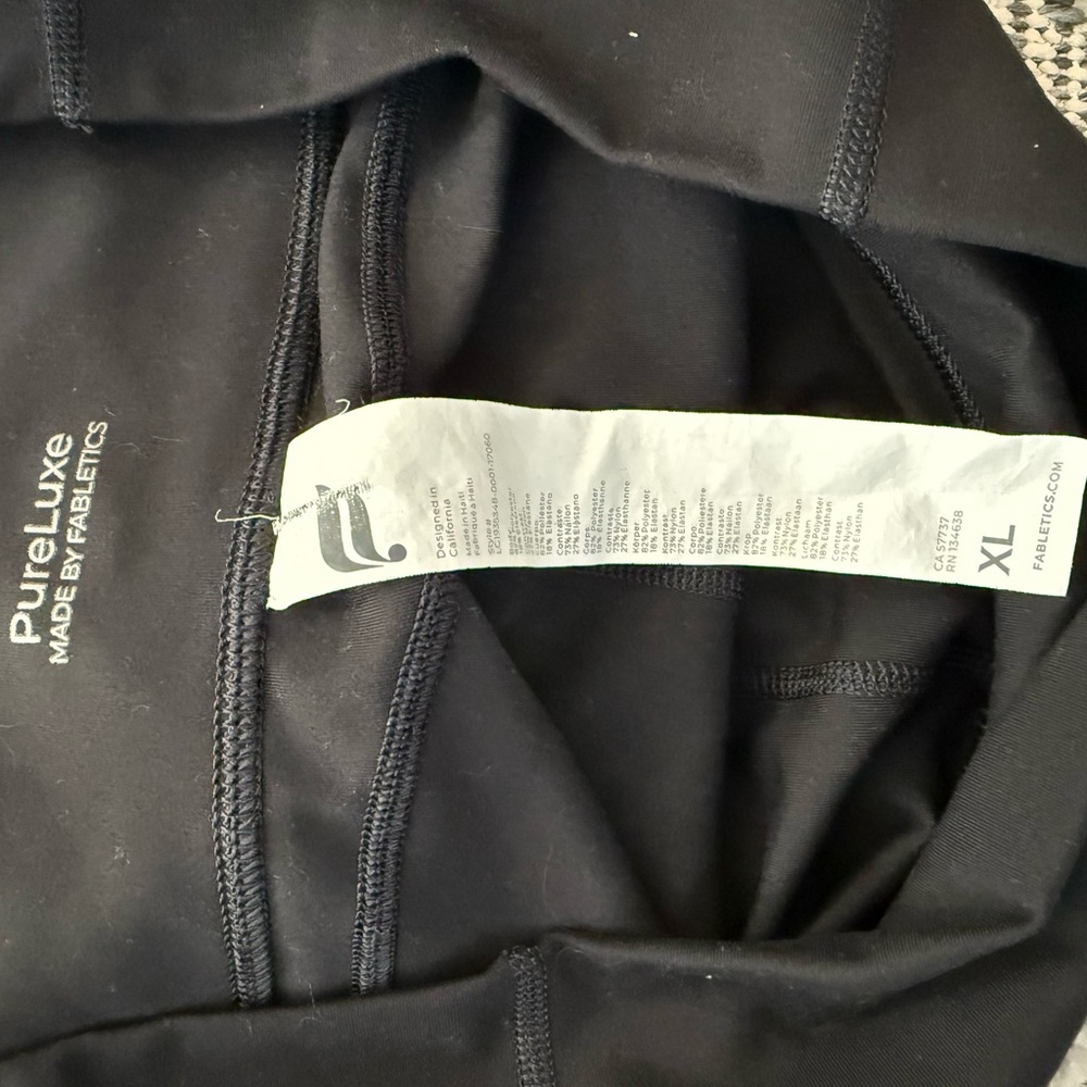 Fabletics Midnight Black Leggings - Picture 3 of 3